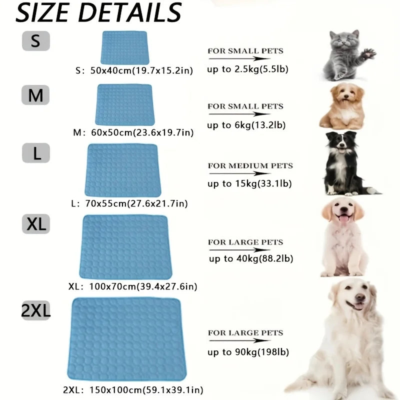Tapis Rafraîchissant Grand Format pour Chien