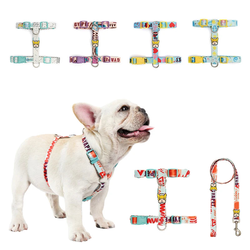 Harnais Réglable Anti-Traction avec Laisse pour Chien