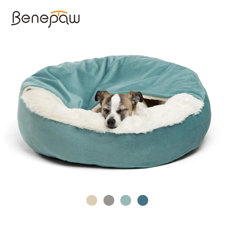 Lit Orthopédique pour Chien avec Capuche - Chaud et Imperméable