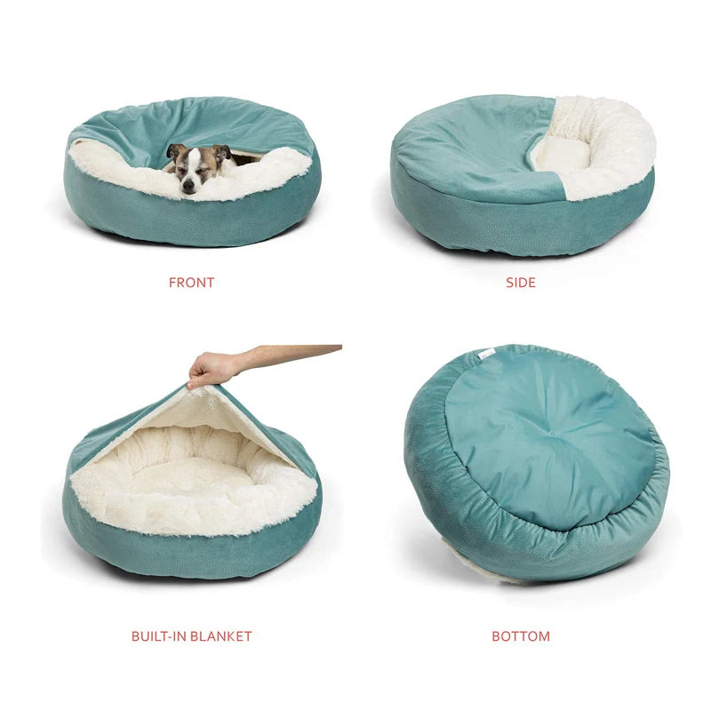 Lit Orthopédique pour Chien avec Capuche - Chaud et Imperméable