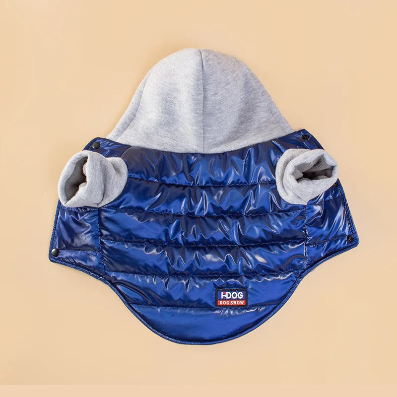 Manteau d'Hiver Imperméable Doublé Polaire pour Chien