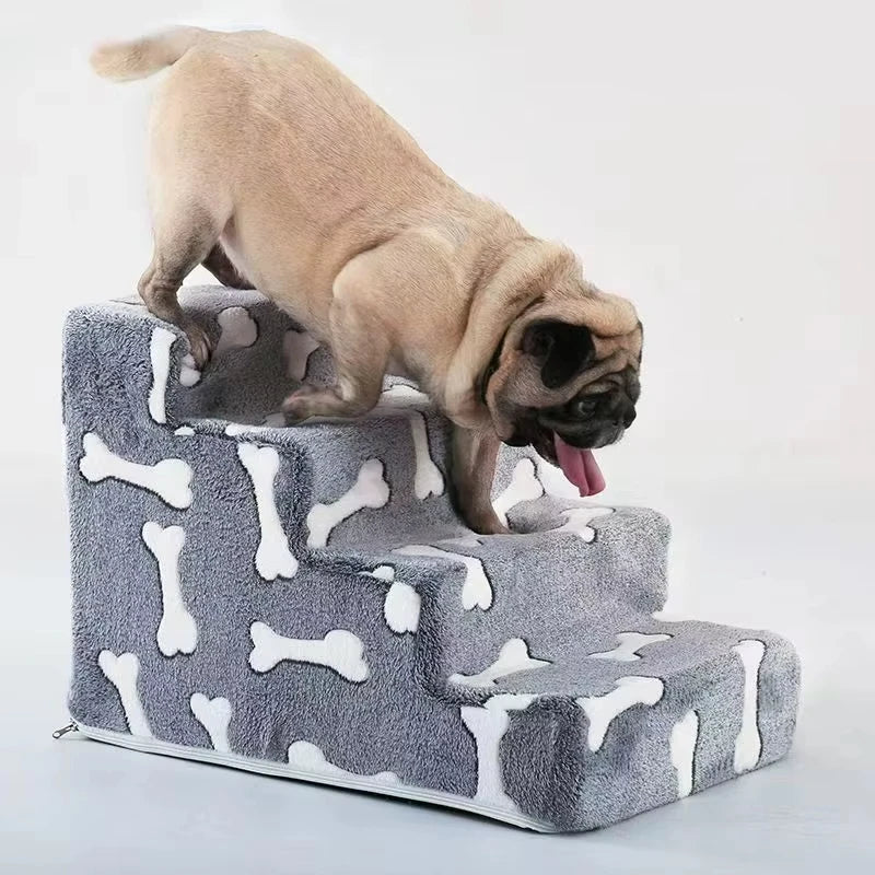 Escalier pour Chien Forme d'Os - Confort Articulaire