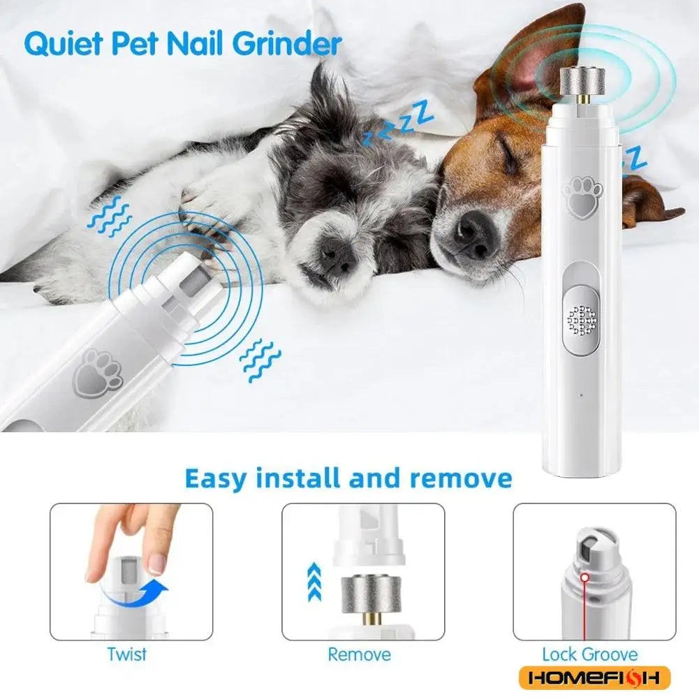 Coupe-Griffes Électrique Rechargeable pour Chien