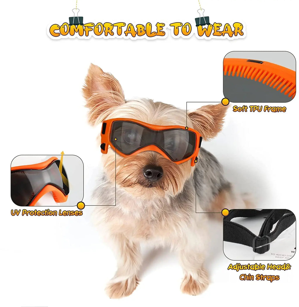 Lunettes de Protection UV pour Chien et Chat - Anti-UV Réglables