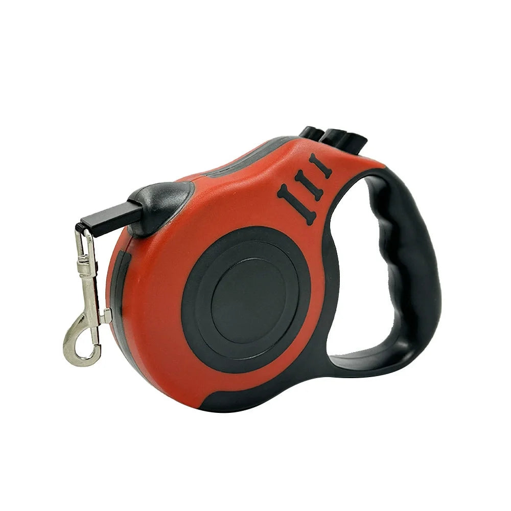 Laisse Rétractable en Nylon Tressé pour Chien