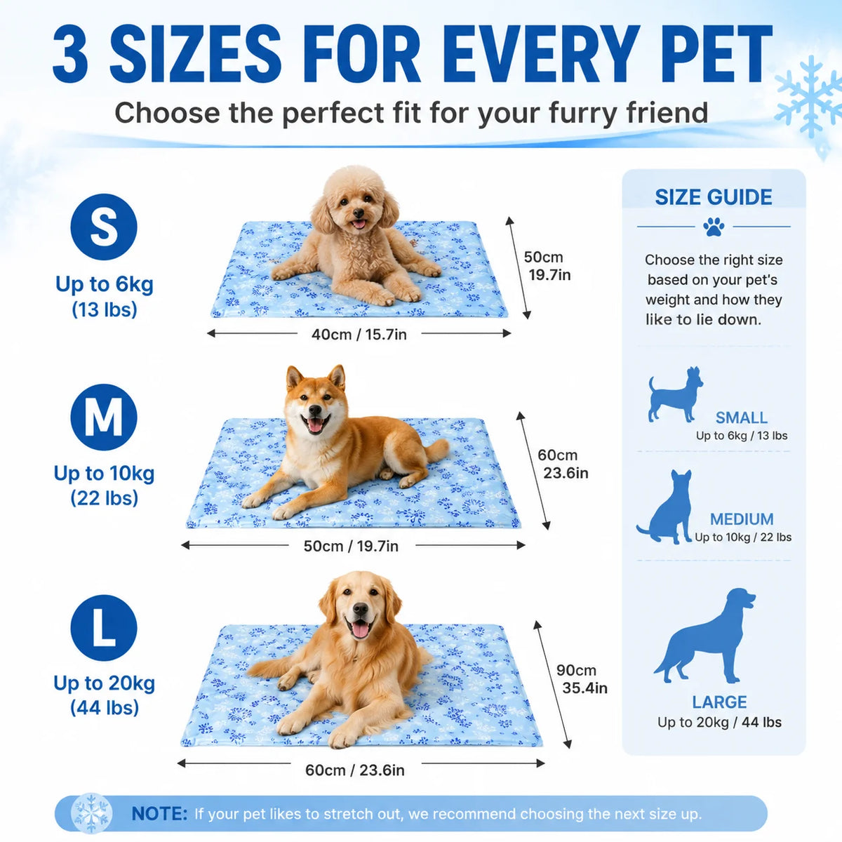 Tapis Rafraîchissant Activé à l'Eau pour Chien et Chat