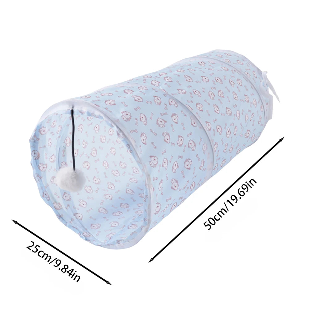 Tube Tunnel Pliable d'Entraînement pour Chat