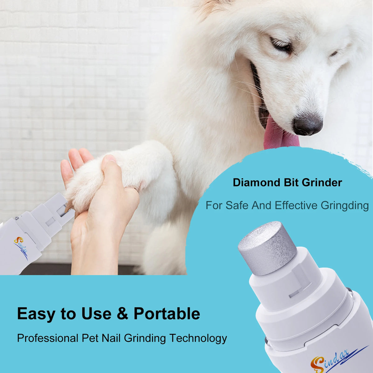 Lime à Ongles Électrique Rechargeable pour Chien