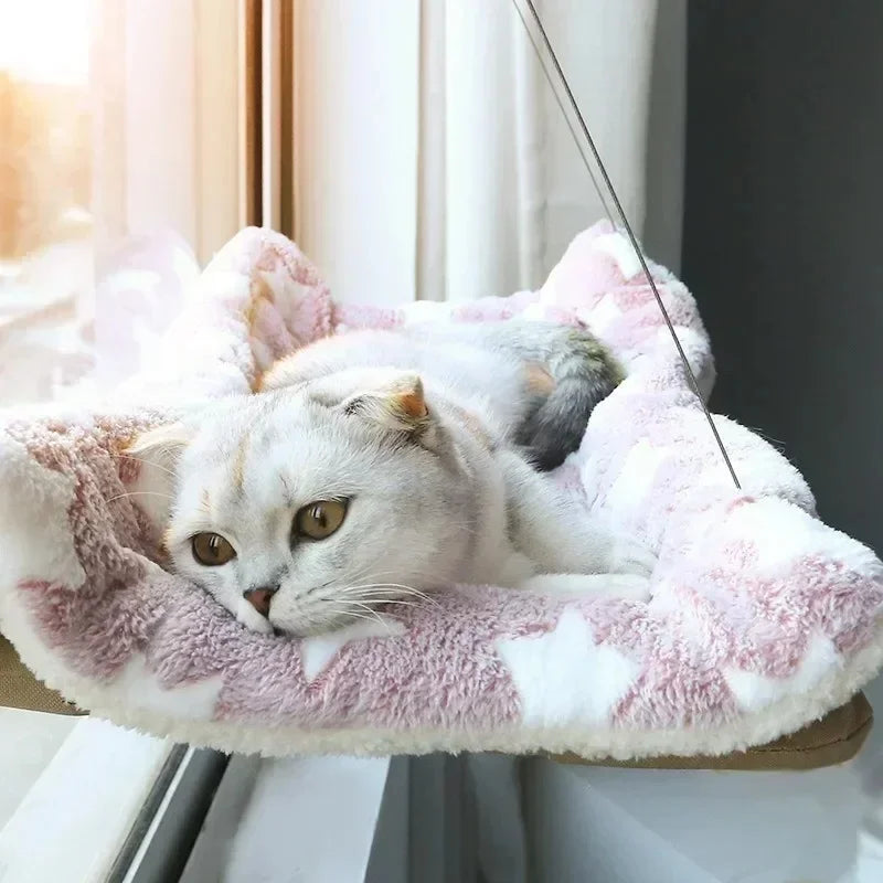 Hamac Suspendu pour Chat avec Ventouse - Lavable