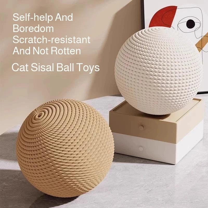Balle Griffoir en Sisal Sonore pour Chat