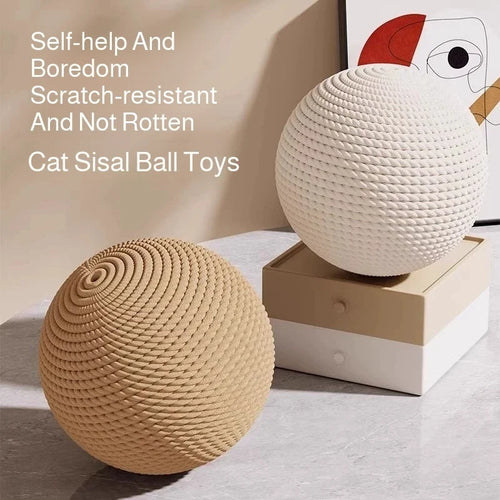 Balle Griffoir en Sisal Sonore pour Chat