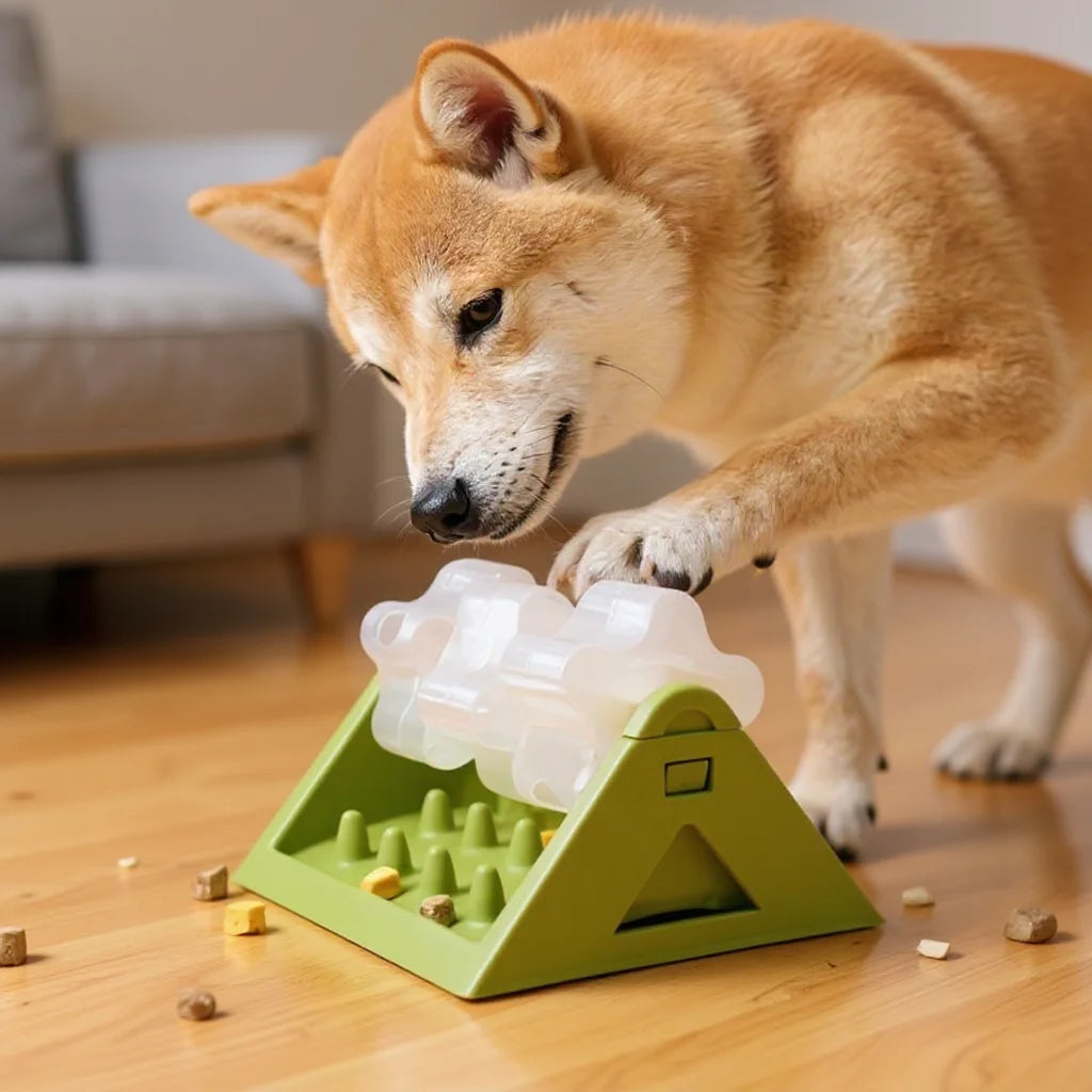 Distributeur de Nourriture Interactif Anti-Fuite pour Chien