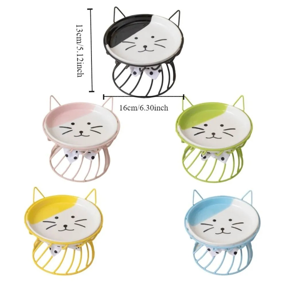 Gamelle Céramique Surélevée Antidérapante pour Chat et Chien