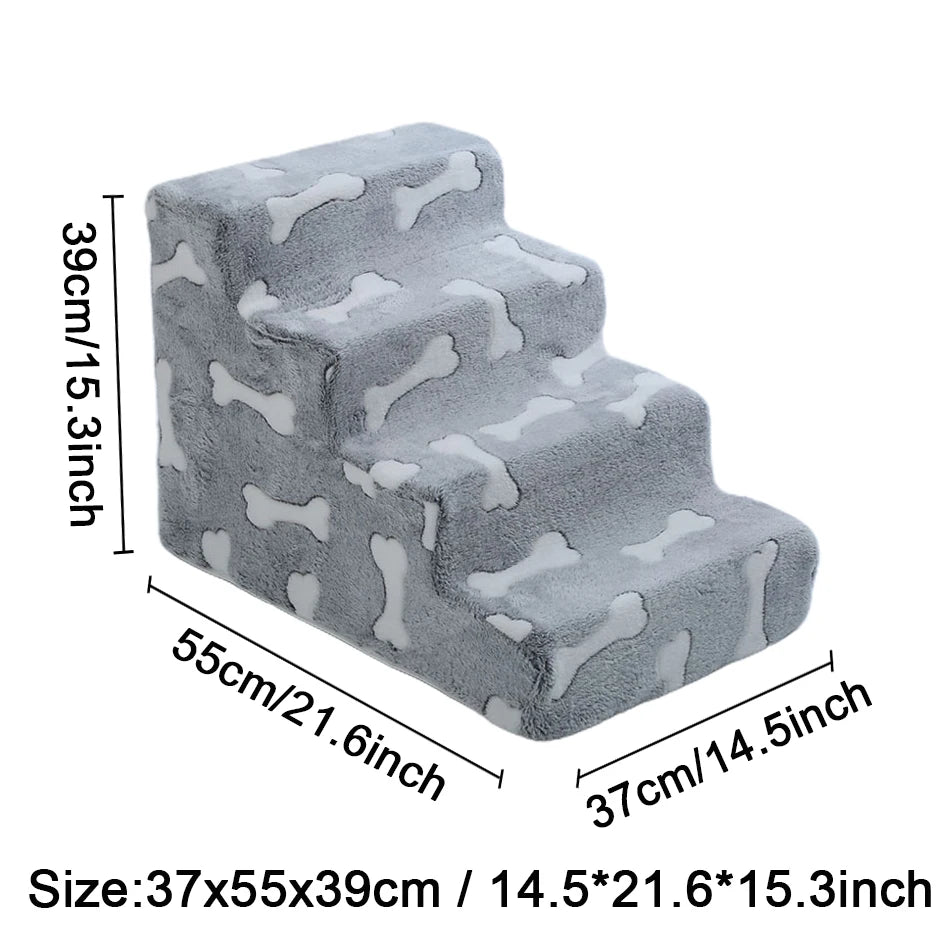 Escalier pour Chien Forme d'Os - Confort Articulaire