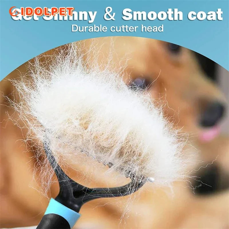 Brosse Anti-Poils Professionnelle Double Face pour Chien et Chat