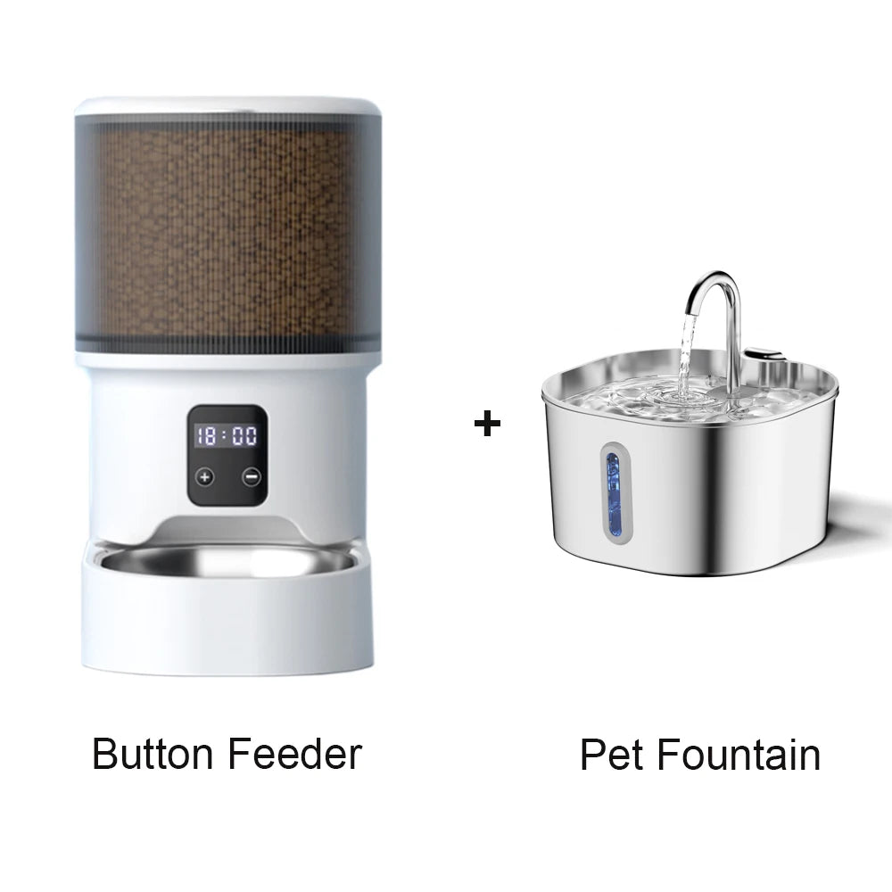 Distributeur Croquettes et Fontaine Connectés Chien Chat
