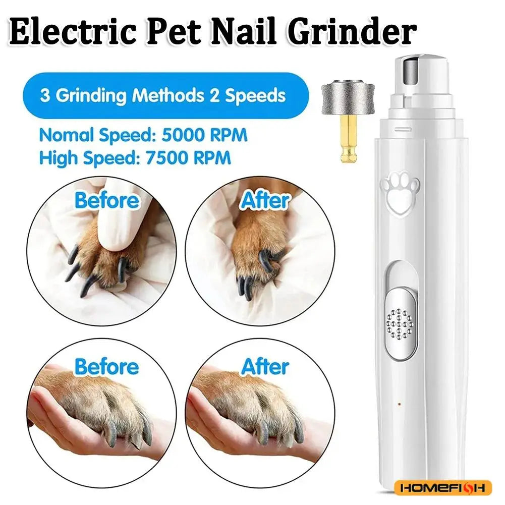 Coupe-Griffes Électrique Rechargeable pour Chien