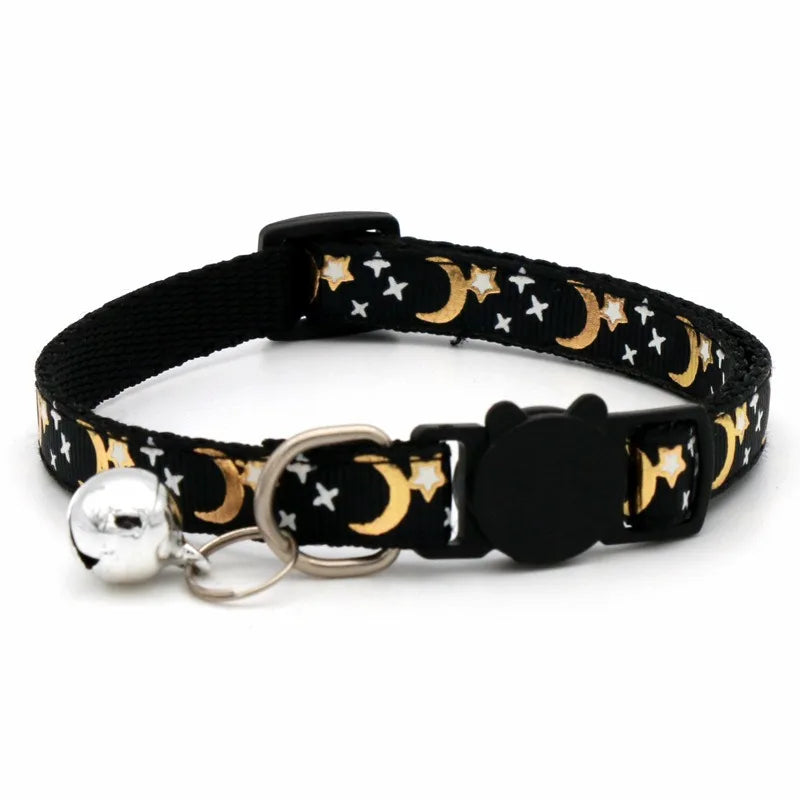 Collier avec Grelot Motif Empreintes pour Chien et Chat - Réglable