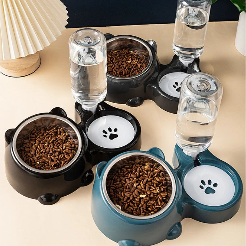 Distributeur Gravité Eau et Croquettes