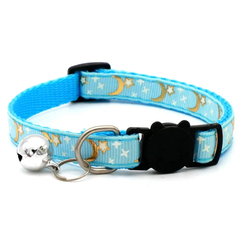 Collier avec Grelot Motif Empreintes pour Chien et Chat - Réglable