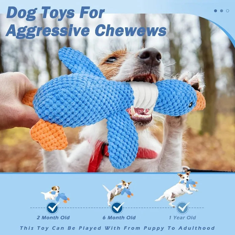 Jouet Peluche Interactif Anti-Mordillage pour Chien
