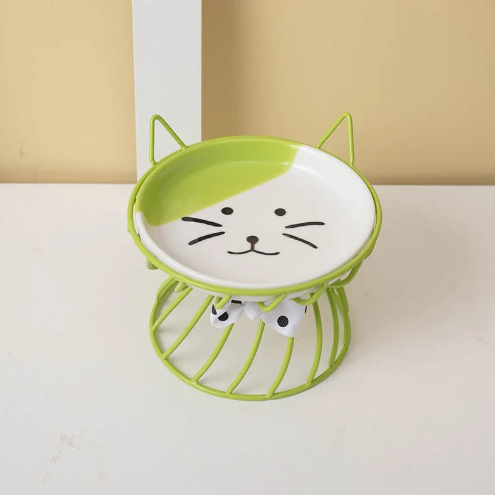 Gamelle Céramique Surélevée Antidérapante pour Chat et Chien