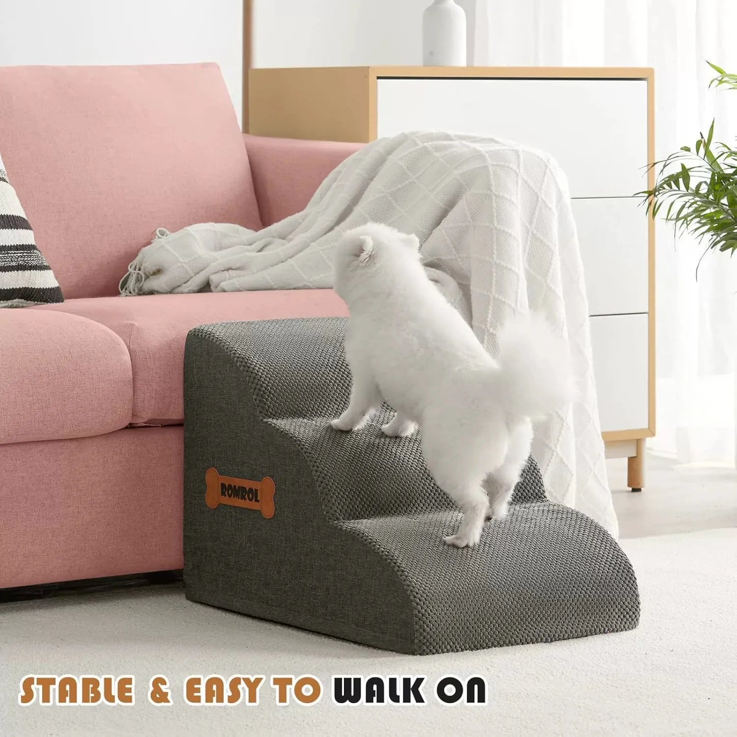 Escalier pour Chien avec Poignée - Protection des Articulations