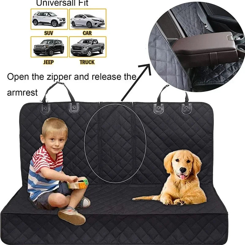 Housse de Siège Auto Imperméable pour Chien - Banquette Arrière