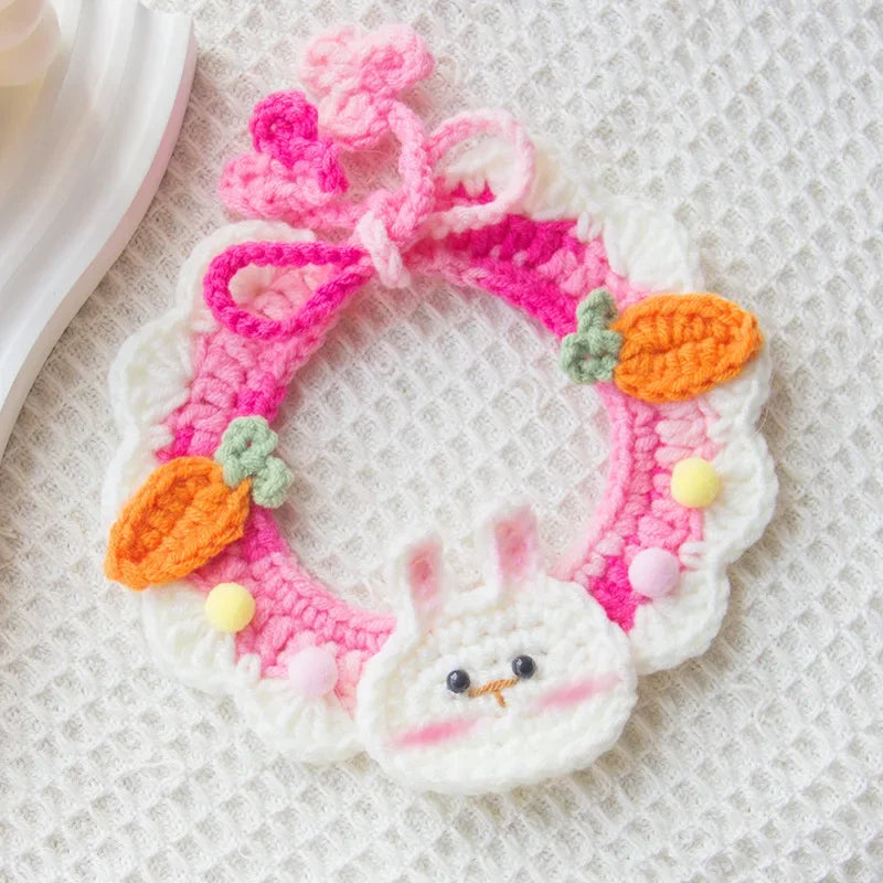 Collier Bavoir Décoratif Fleurs pour Chien et Chat