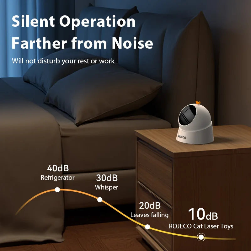 Jouet Laser Automatique ROJECO pour Chat - Mode Réglable