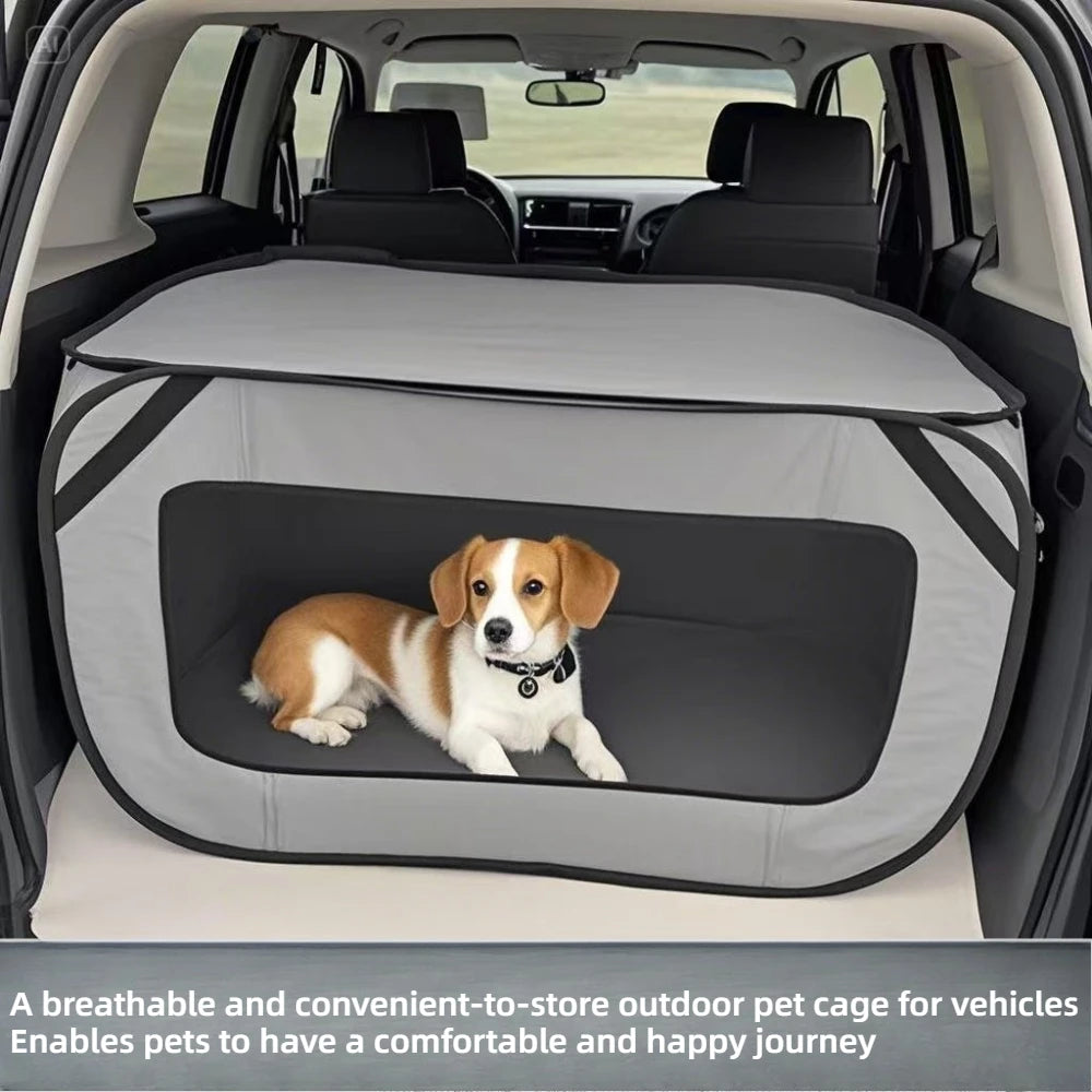 Cage de Transport Pliable pour Coffre de Voiture