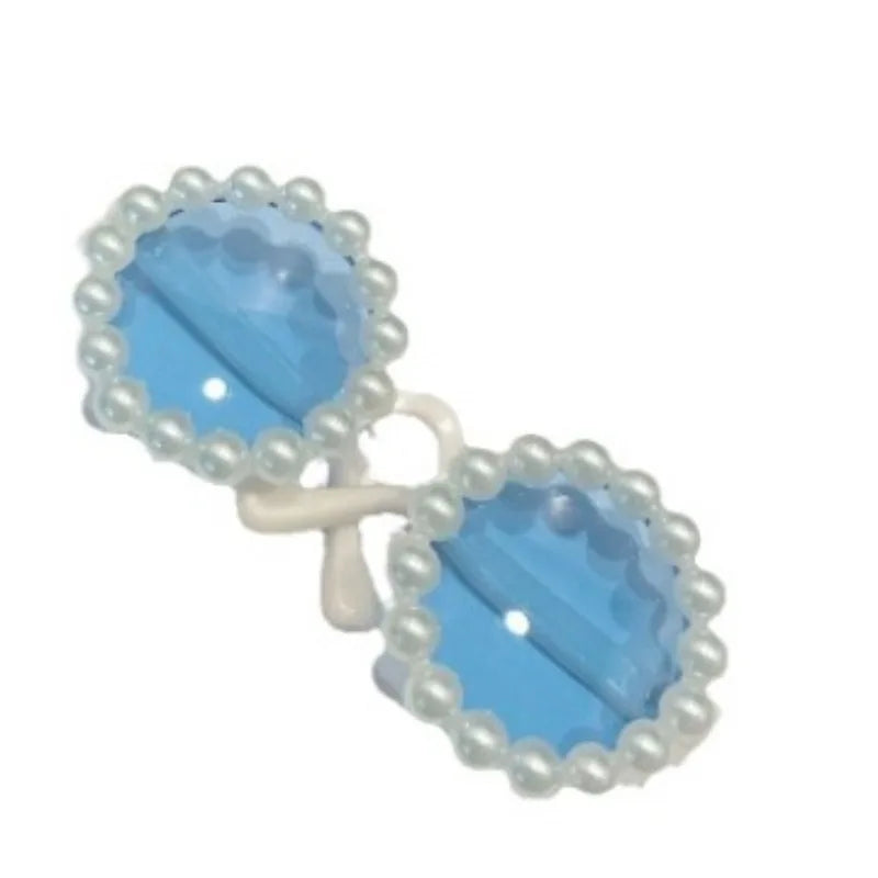 Lunettes Rondes Fleuries Accessoire Photo pour Chat