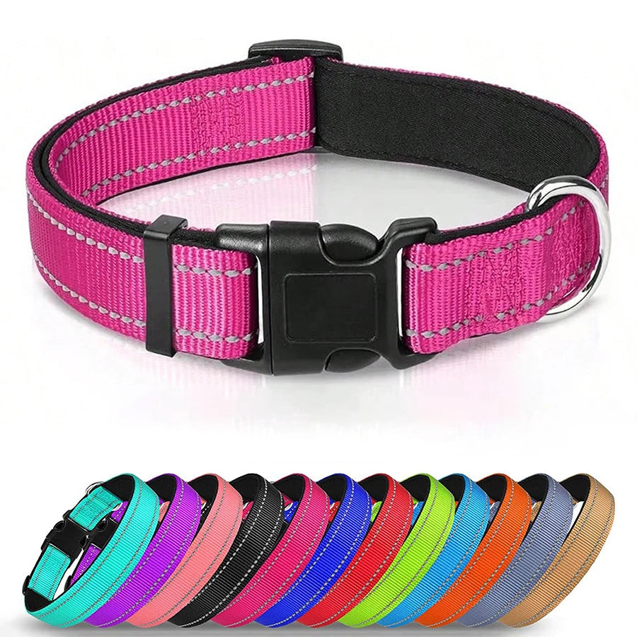 Collier Réfléchissant Rembourré pour Chien