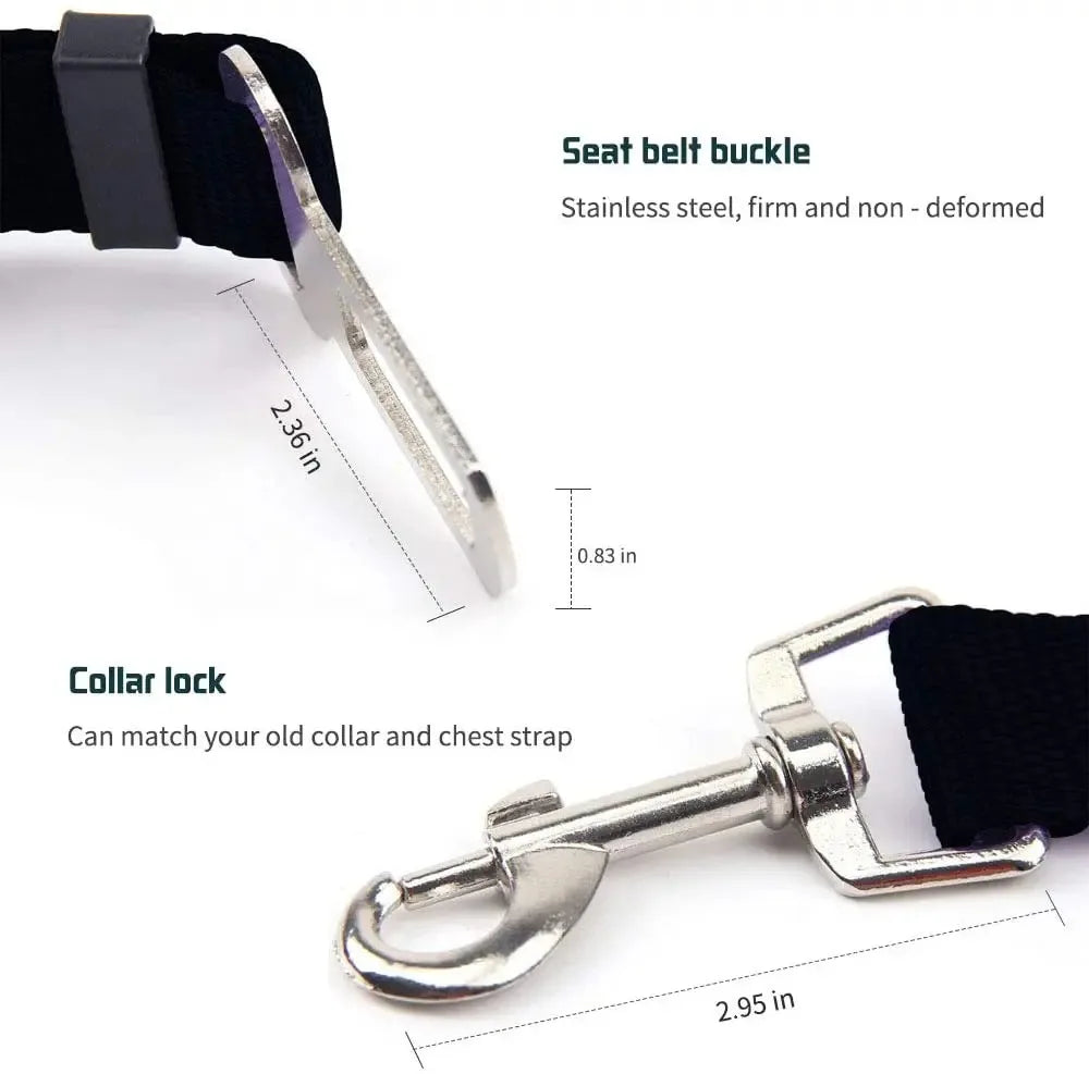 Ceinture de Sécurité Voiture Réglable pour Chien