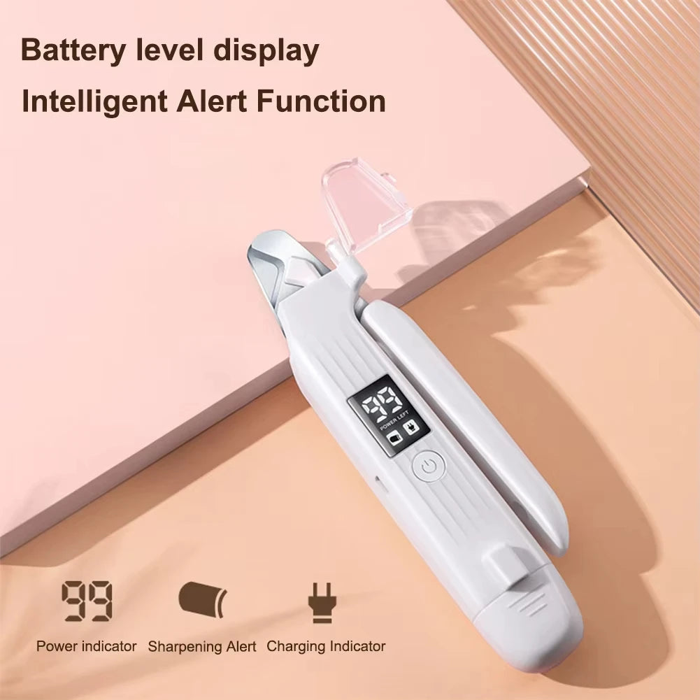 Coupe-Griffes Électrique 2-en-1 avec LED pour Animaux