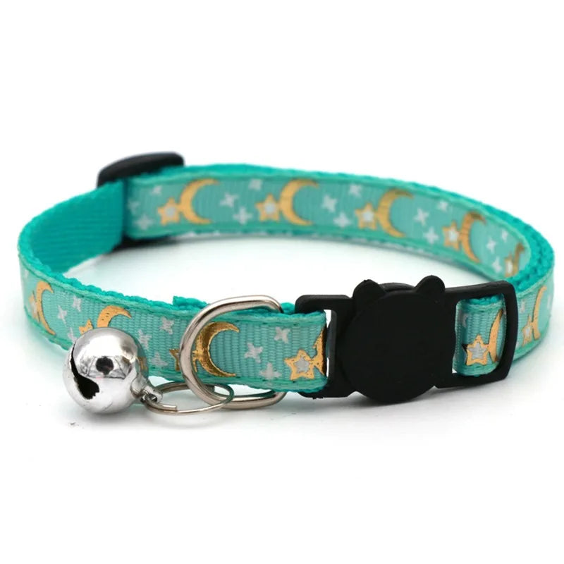 Collier avec Grelot Motif Empreintes pour Chien et Chat - Réglable