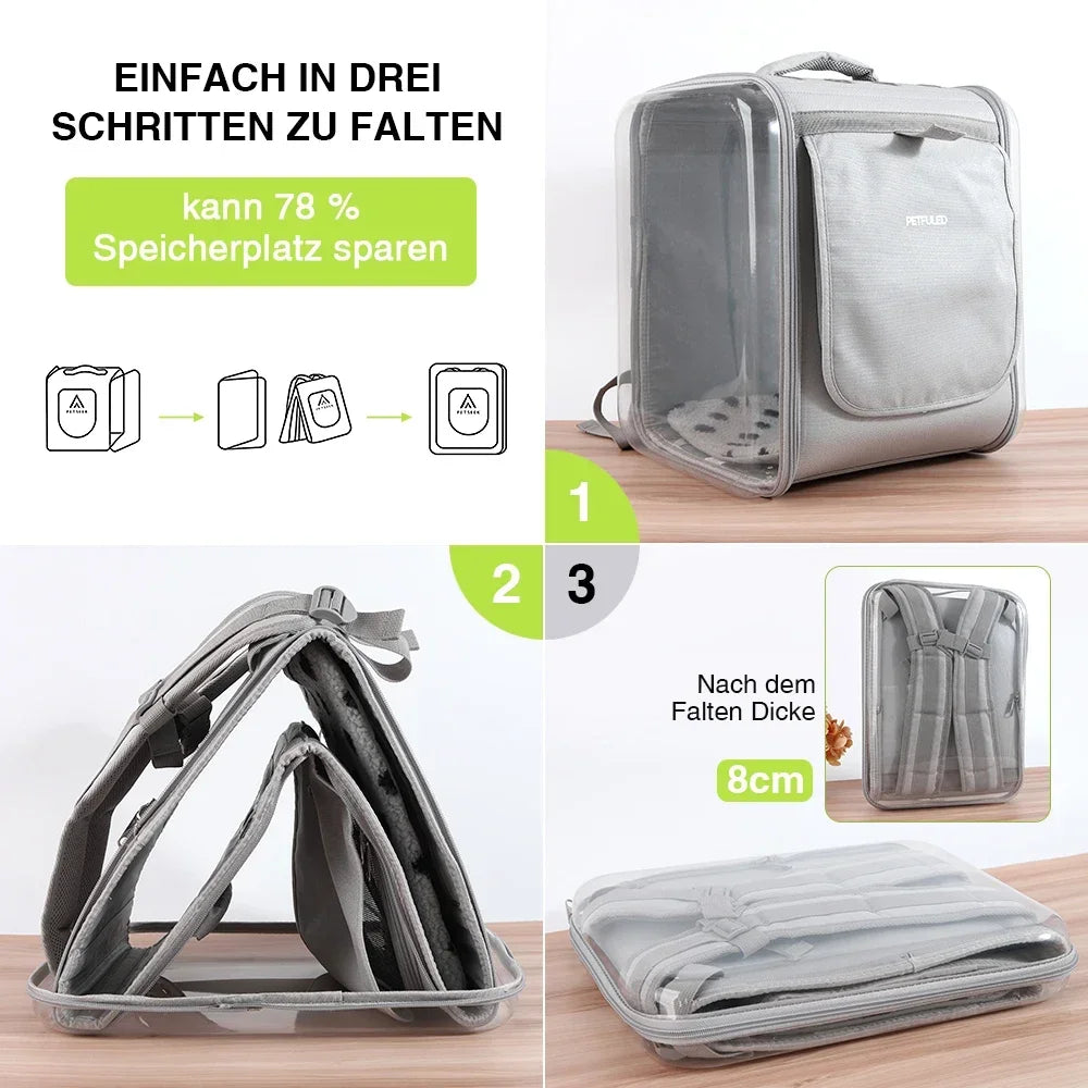 Sac à Dos de Transport pour Chat et Chien - Grande Capacité