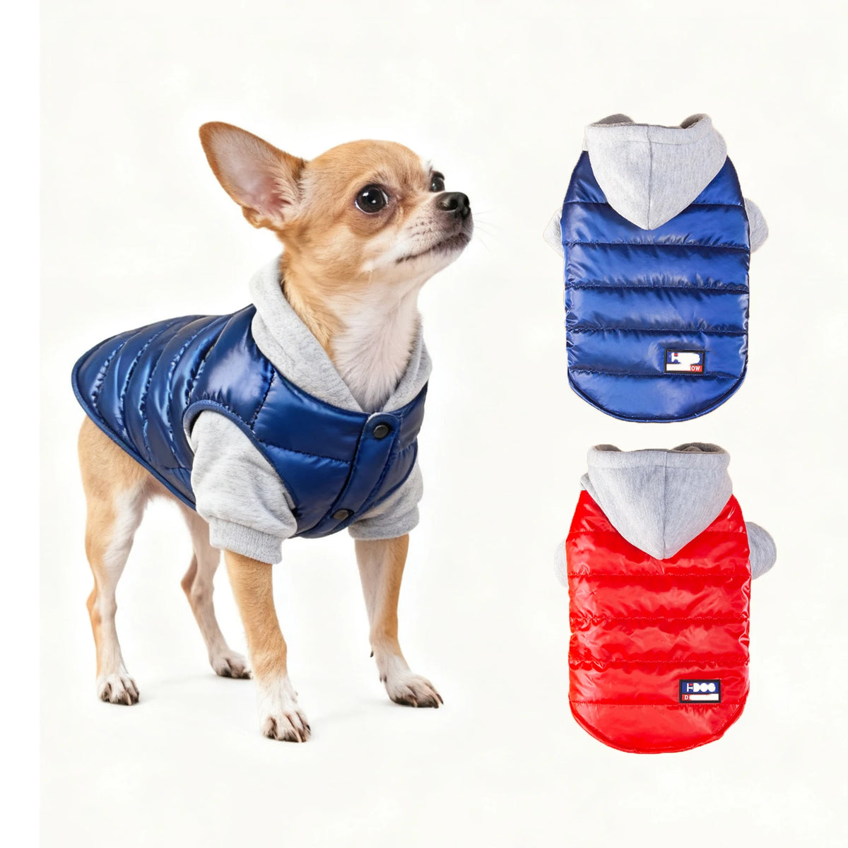 Manteau d'Hiver Imperméable Doublé Polaire pour Chien