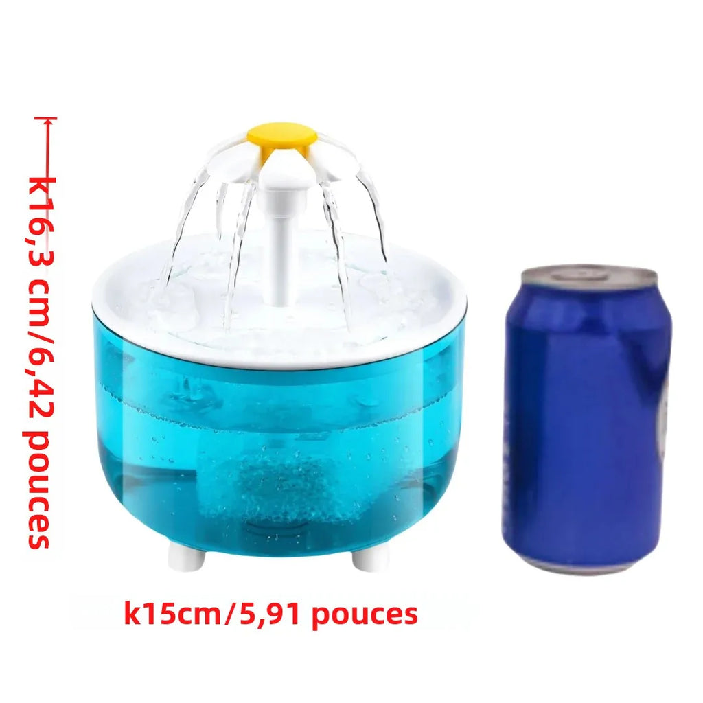 Fontaine à Eau pour Chat - 4 Filtres, 1,2L