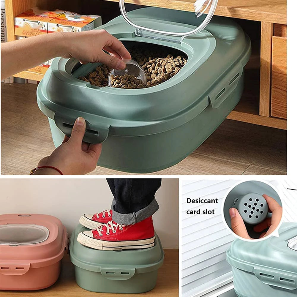 Contenant Pliable de Rangement pour Croquettes - Grande Capacité