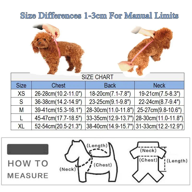 Veste en Jean Harnais Intégré pour Chien