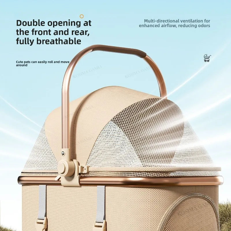 Poussette pour Animaux Séparable et Pliable