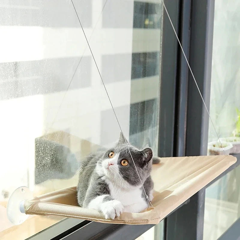 Hamac Suspendu pour Chat avec Ventouse - Lavable