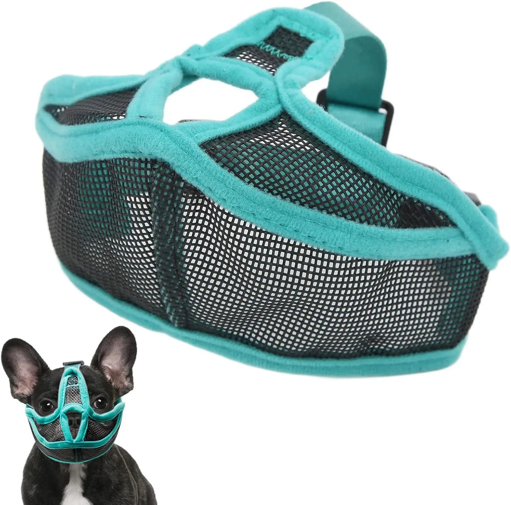 Muselière Ajustable en Maille pour Bouledogue