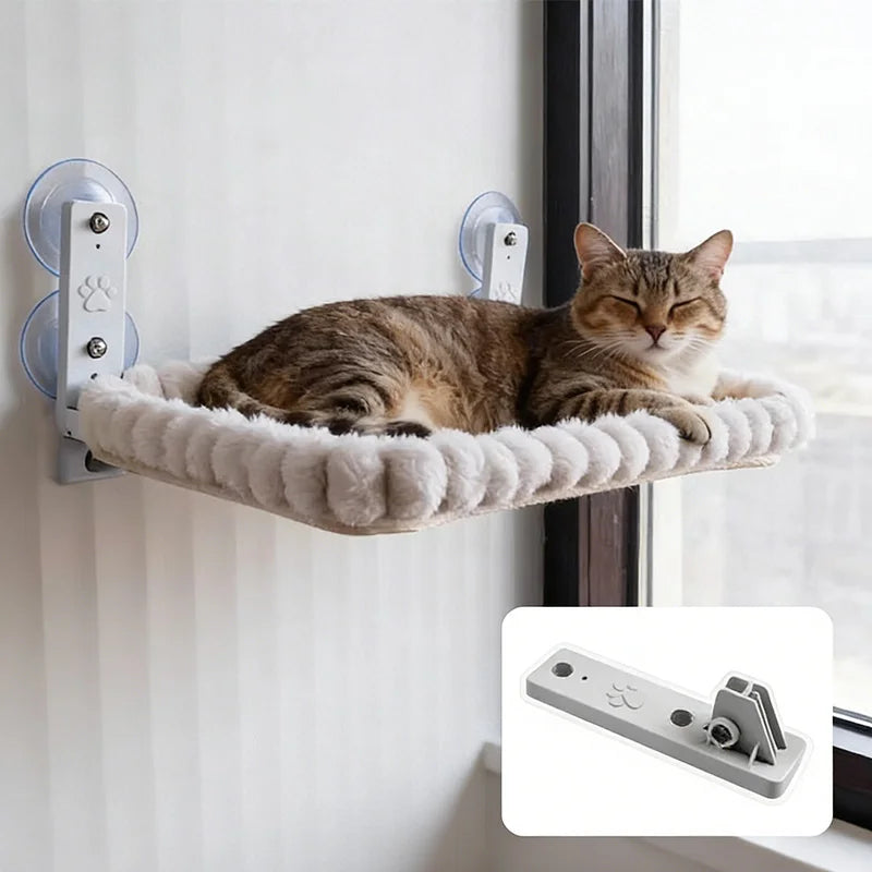 Hamac de Fenêtre pour Chat - Ventouses Renforcées