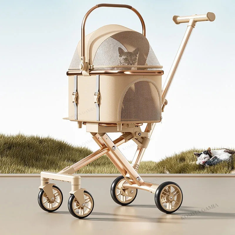 Poussette pour Animaux Séparable et Pliable