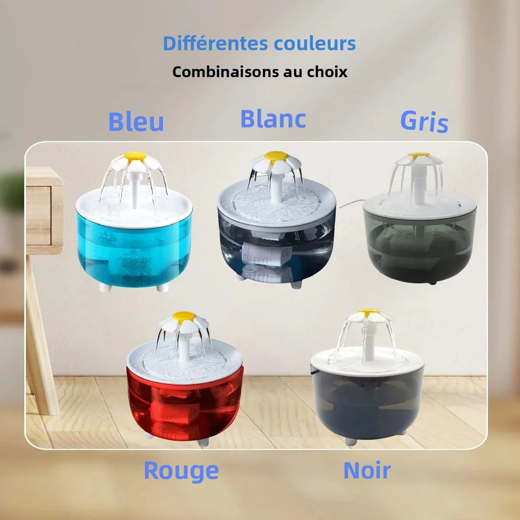 Fontaine à Eau pour Chat - 4 Filtres, 1,2L
