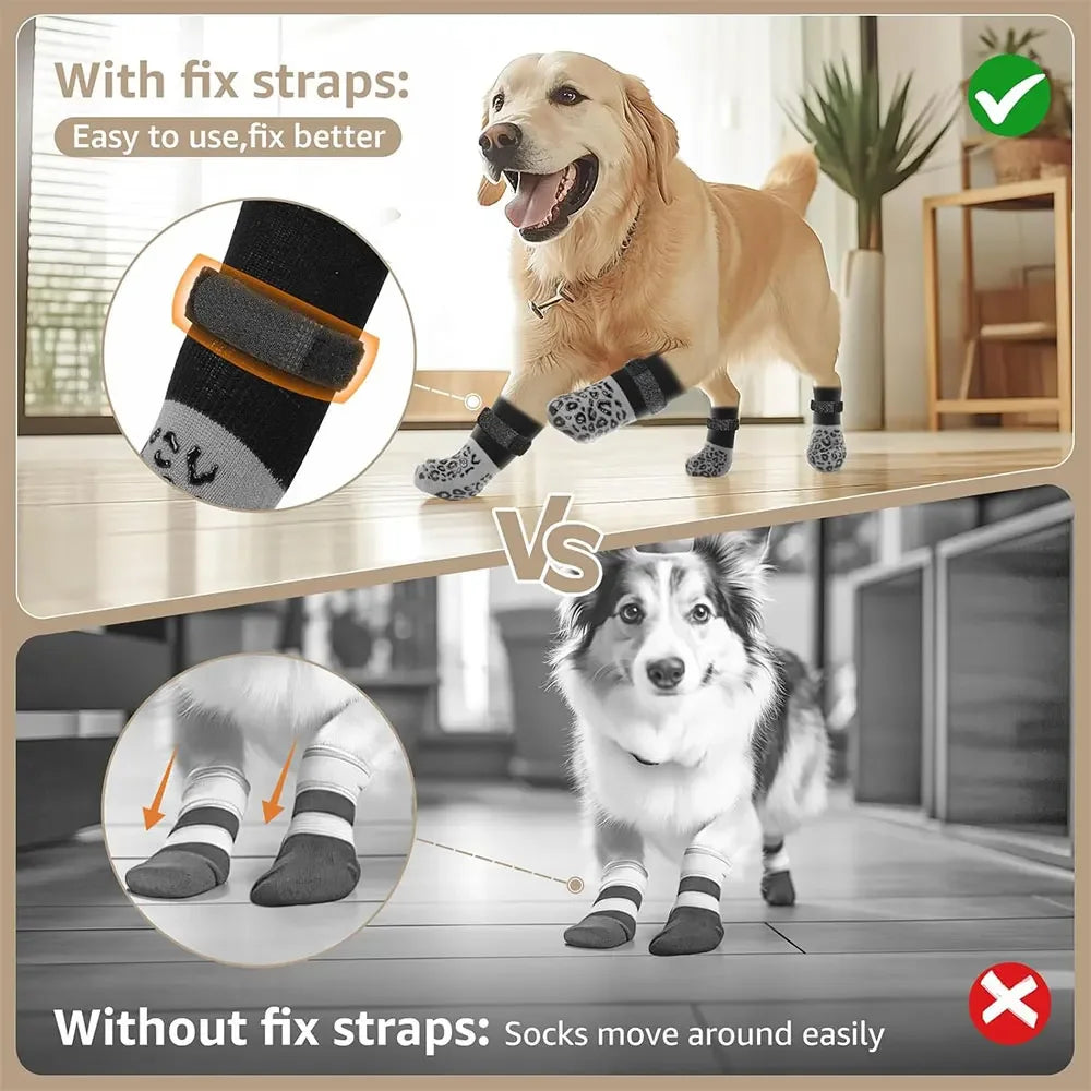 Chaussons Protecteurs pour Pattes de Chien - Lot de 4