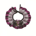 Collier Dentelle Halloween avec Bavoir Photo pour Chat et Chien