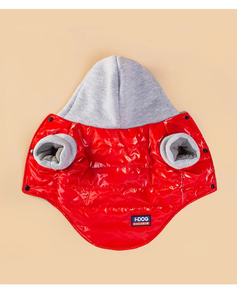 Manteau d'Hiver Imperméable Doublé Polaire pour Chien